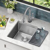 17&rdquo; Workstation Undermount Single Bowl 16 Gauge Stainless Steel&nbsp;Bar Prep Kitchen Sink with&nbsp;WorkFlow&trade; Ledge and Accessories